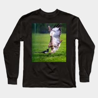 Red Tail Hawk About to Strike Long Sleeve T-Shirt